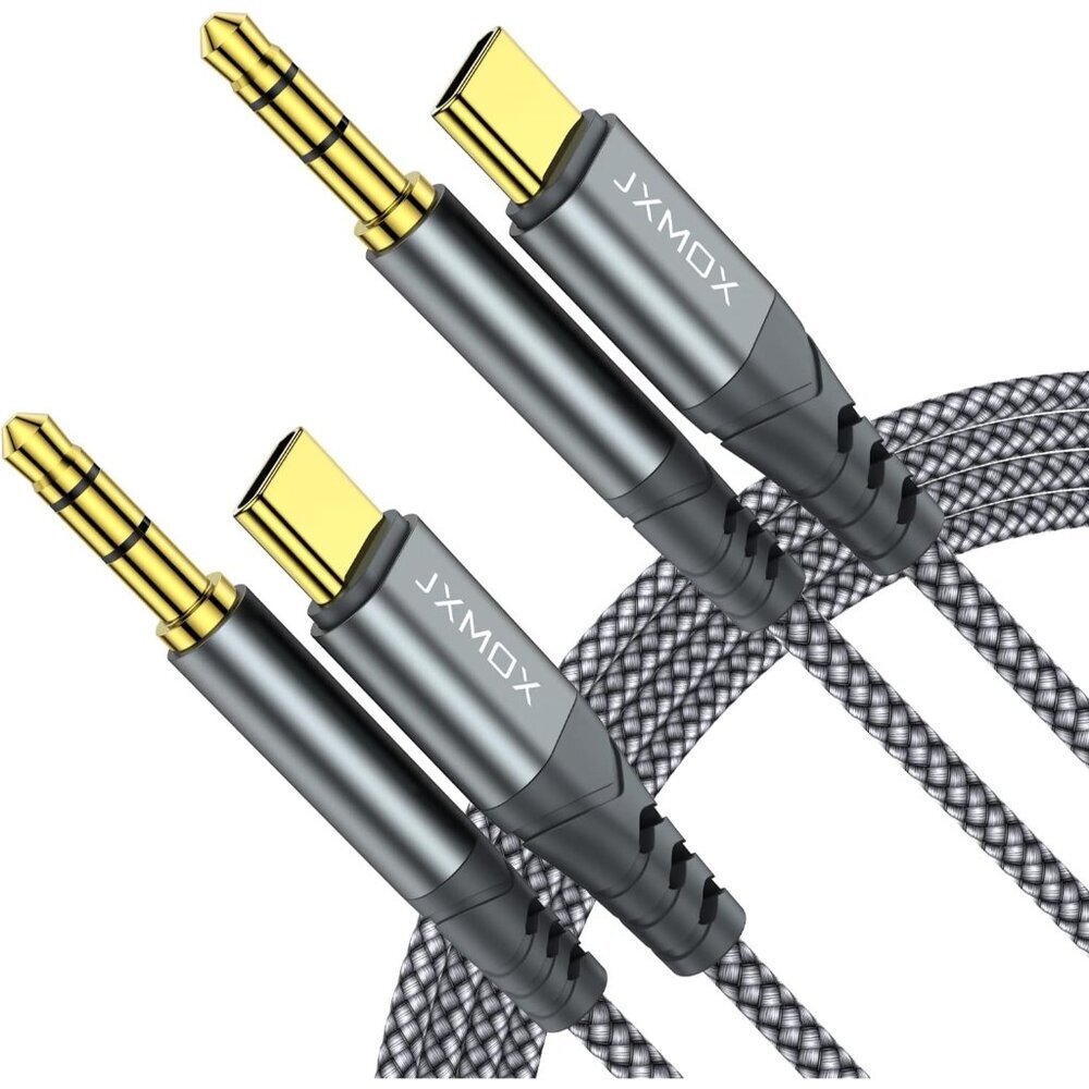 USB C to 3.5mm Audio Aux Jack Cable 4ft 2-Pack, Type C to 3.5mm Headphone Car St